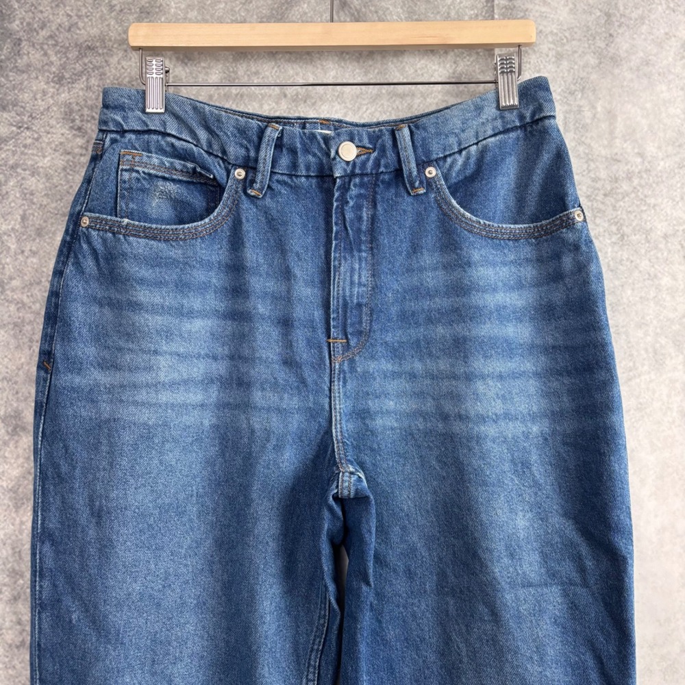 Good American Good 90's Mid Rise Baggy Jeans Blue Wash Size 8/29‎ - Picture 3 of 7
